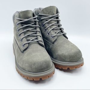 Timberland gray high top boots